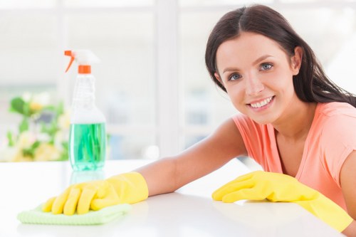 Carpet cleaning team using eco-friendly practices in Earlsfield